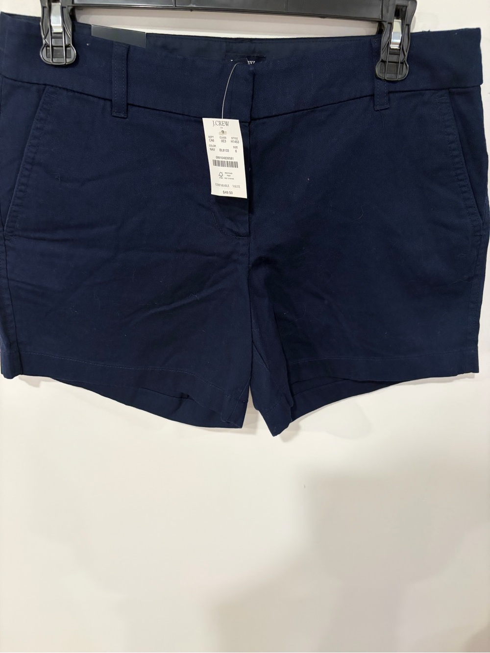 NWT - J. Crew Women's Navy Chino Shorts